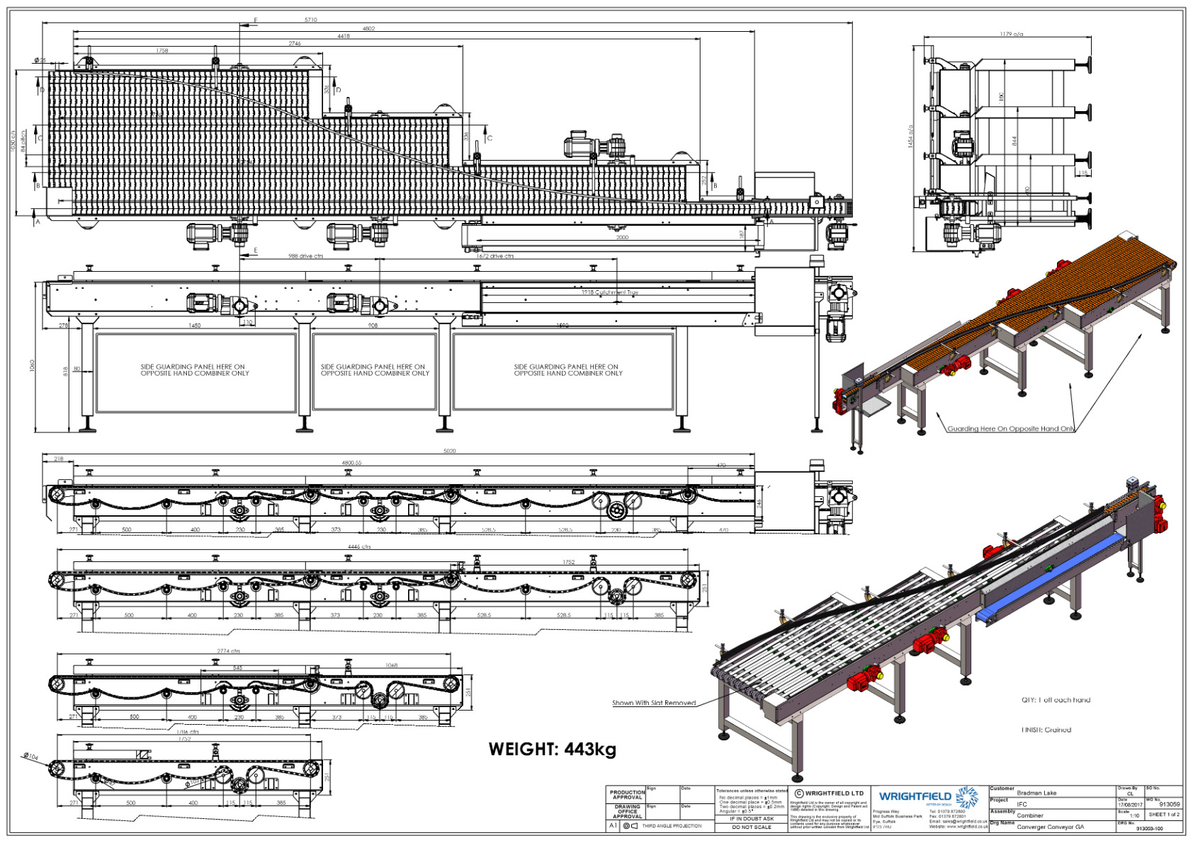 conveyor system design Multi Lane MERGE CONVEYOR Wrightfield